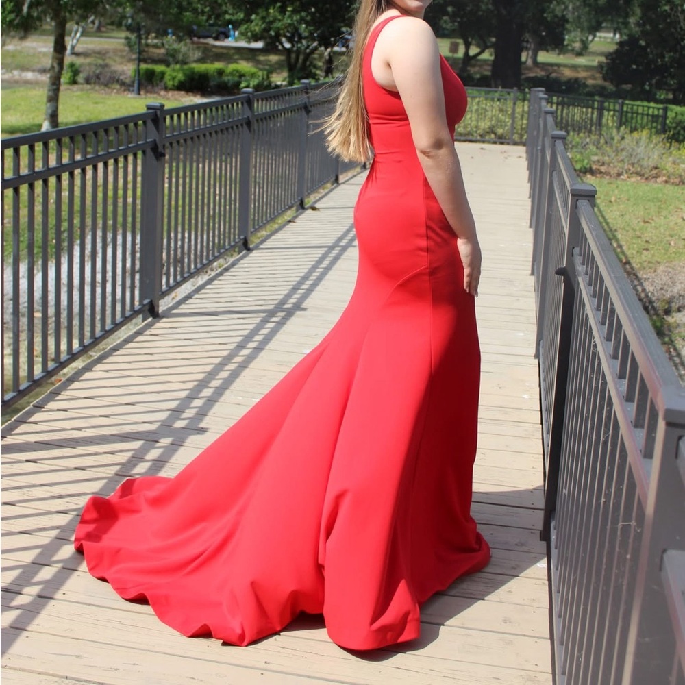 “B. Darlin” Beautiful Red Prom Dress